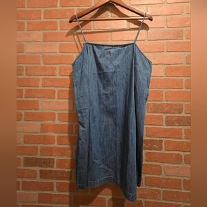 Old Navy Denim Blue Spaghetti Strap Dress XL New With Tag.     Sku 92